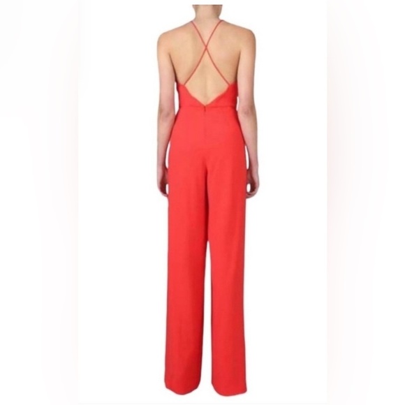 Elegant Red Jumpsuit - Picture 3 of 11